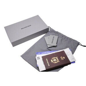 Balenciaga Passport Long Wallet White Black Blue